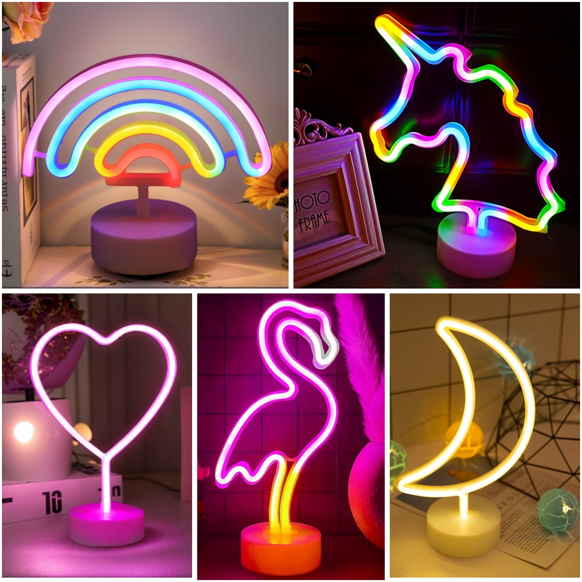 Gaming Accessories For Room - 1 szt. Neonowe światło biurkowe zasilane