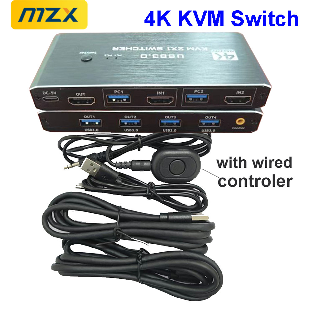 Gaming Accessories Rack - Przełącznik KVM 4K 60Hz Hub USB