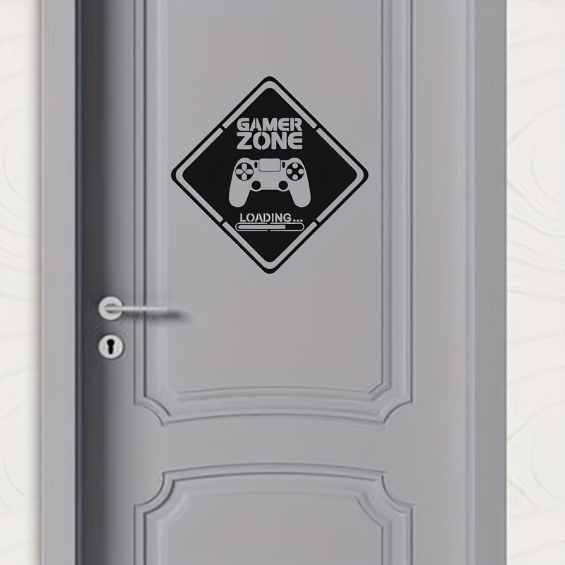 Gaming Accessories For Room - 1szt Naklejka na drzwi Gamer Zone