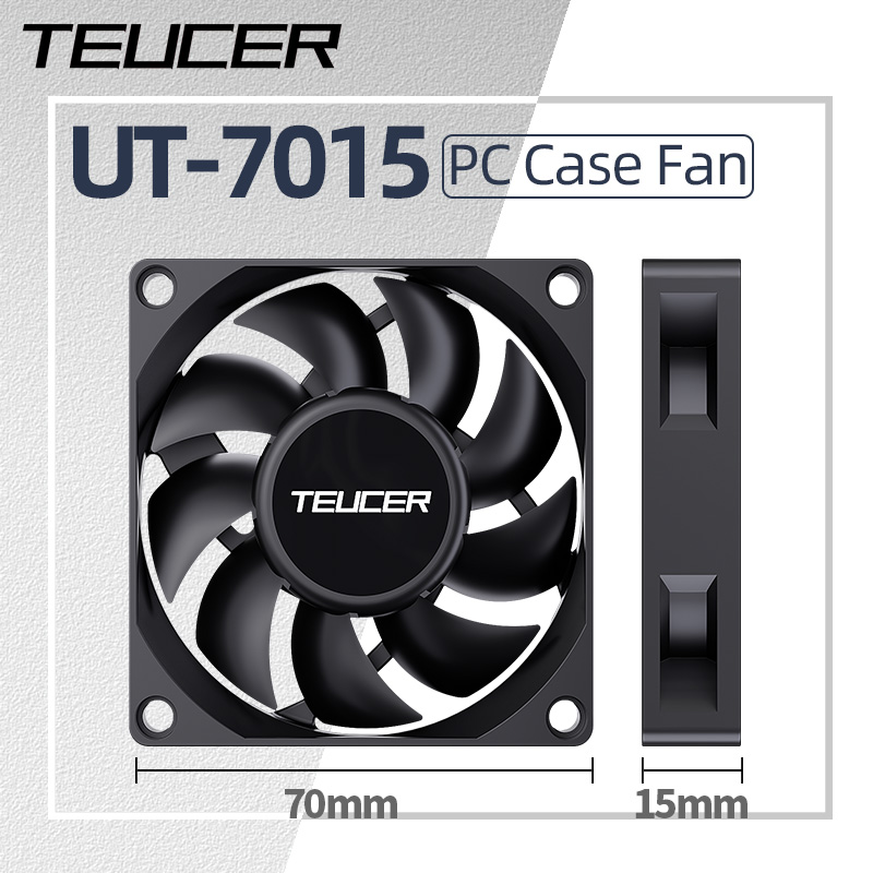 Gaming Accessories Rack - Teucer UT-7015 7cm Wentylator Chłodzący Obudowy