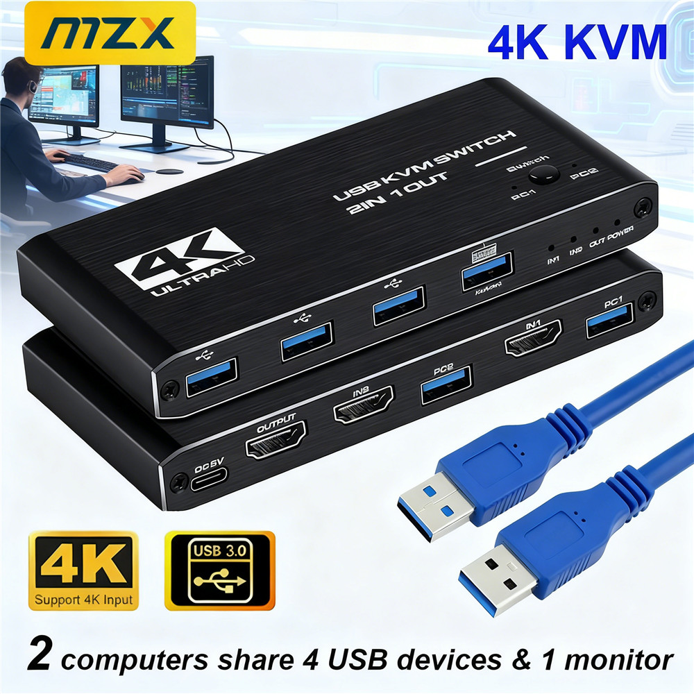 Przełącznik KVM 4K 60Hz Hub US – Gaming Accessories Rack recenzja i cena